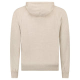 GRAN SASSO COTTON-CASHMERE ZIP HOODIE IN BEIGE
