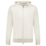 GRAN SASSO ATHLEISURE HOODED JACKET IN CREAM