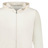 GRAN SASSO ATHLEISURE HOODED JACKET IN CREAM