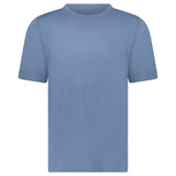 GRAN SASSO COTTON CREWNECK T-SHIRT IN BLUE