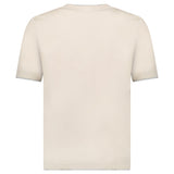 GRAN SASSO PURE COTTON T-SHIRT IN BEIGE / LIGHT GREY