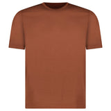 GRAN SASSO PURE COTTON T-SHIRT IN BROWN