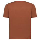 GRAN SASSO PURE COTTON T-SHIRT IN BROWN