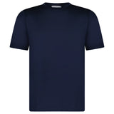 GRAN SASSO PURE COTTON T-SHIRT IN NAVY