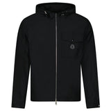 MONCLER FUYUE GHOST RUBBER LOGO JACKET IN BLACK