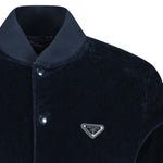 Prada Corduroy Button-Up Jacket Navy - Boinclo ltd