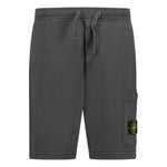 Stone Island Badge Sweat Shorts Dark Grey - Boinclo ltd - Outlet Sale Under Retail