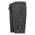 Stone Island Badge Sweat Shorts Dark Grey - Boinclo ltd - Outlet Sale Under Retail