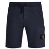 STONE ISLAND BADGE SWEAT SHORTS NAVY