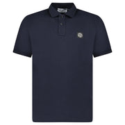 STONE ISLAND COMPASS LOGO POLO NAVY