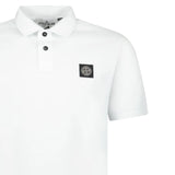 STONE ISLAND POLO SHIRT SLIM FIT WHITE