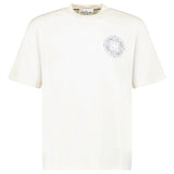 STONE ISLAND COMPASS-PRINT CREWNECK T-SHIRT IVORY