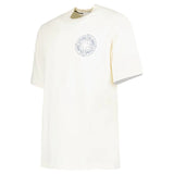STONE ISLAND COMPASS-PRINT CREWNECK T-SHIRT IVORY