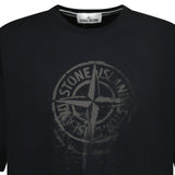 Stone Island Compass Print Logo T-Shirt Black - Boinclo ltd - Outlet Sale Under Retail