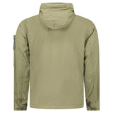STONE ISLAND CRINKLE REPS NY HOODED JACKET IN MILITARY GREEN