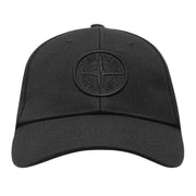 STONE ISLAND BASEBALL CAP IN BLACK