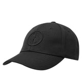 STONE ISLAND BASEBALL CAP IN BLACK