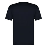 LOGO-PATCH SHORT-SLEEVED T-SHIRT-NAVY