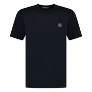 LOGO-PATCH SHORT-SLEEVED T-SHIRT-NAVY
