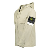 Stone Island Micro Twill Full Zip Hooded Jacket Beige - Boinclo ltd - Outlet Sale Under Retail