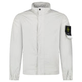 STONE ISLAND MICRO TWILL JACKET IN PEARL GREY