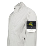 STONE ISLAND MICRO TWILL JACKET IN PEARL GREY