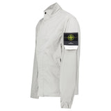 STONE ISLAND MICRO TWILL JACKET IN PEARL GREY