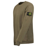 STONE ISLAND CREW NECK KHAKI GREEN