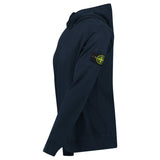 STONE ISLAND 'OLD' TREATMENT HOODED SWEATSHIRT NAVY