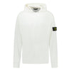STONE ISLAND ‘OLD’ TREATMENT HOODED SWEATSHIRT IN WHITE