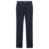 STONE ISLAND STRETCH ORGANIC BROKEN TWILL ‘OLD’ EFFECT CHINO TROUSERS IN NAVY