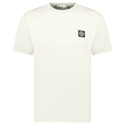 LOGO-PATCH SHORT-SLEEVED T-SHIRT IVORY