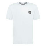 LOGO-PATCH SHORT-SLEEVED T-SHIRT SKY BLUE