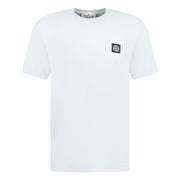 LOGO-PATCH SHORT-SLEEVED T-SHIRT SKY BLUE