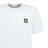 LOGO-PATCH SHORT-SLEEVED T-SHIRT SKY BLUE