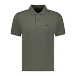 CP Company Short Sleeve Stitch Logo Polo-Shirt Green - Boinclo ltd Outlet Sale