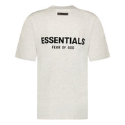 FEAR OF GOD ESSENTIALS CREW NECK LIGHT OATMEAL GREY T-SHIRT