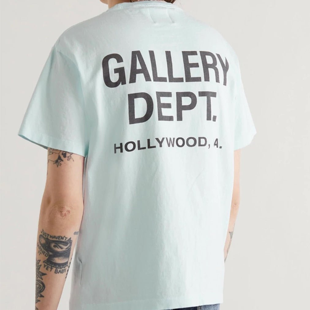 LOGO T SHIRT LIGHT BLUE - AffluentAttire