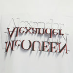 Alexander McQueen Mirrored Logo T-Shirt White - Boinclo ltd