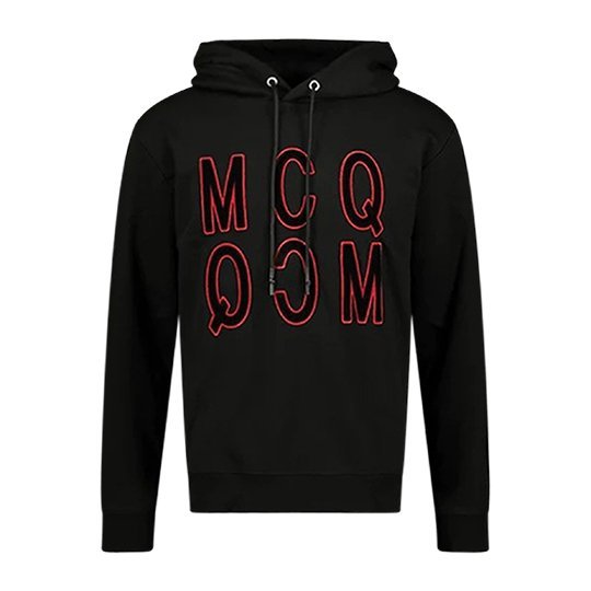 Alexander McQueen Velvet MCQ Black Hoodie - Boinclo ltd