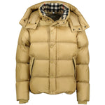 Burberry 'Leeds' Detachable Sleeve Hooded Down Jacket Honey - Boinclo ltd