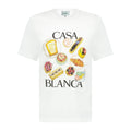 Casablanca IN FLIGHT PASTRIES Printed T-Shirt White - Boinclo ltd