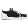 Christian Louboutin Lou Spikes Orlato Sneakers Grey & Black - Boinclo ltd