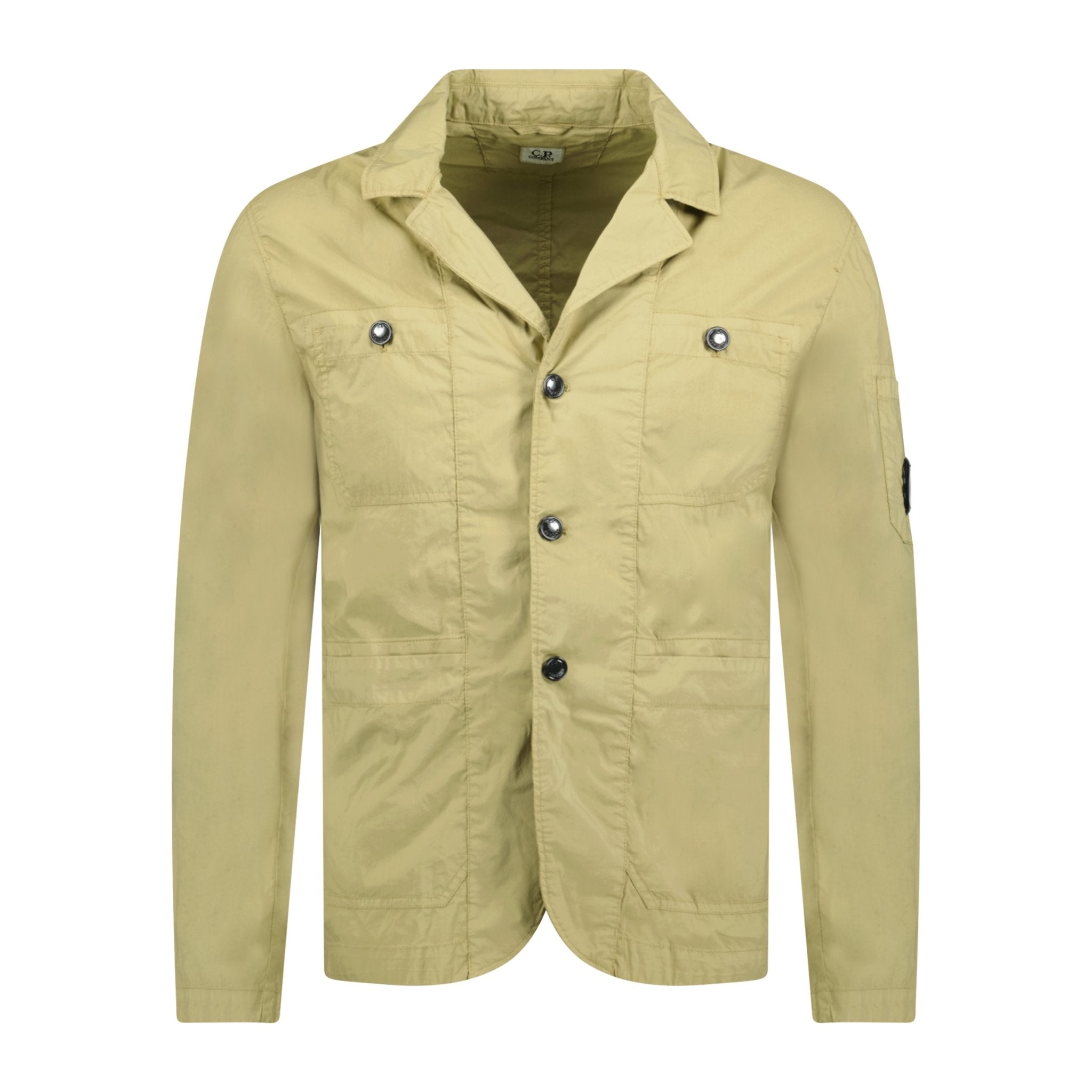 CP Company 50 Fili Stretch Overshirt Jacket Beige - Boinclo ltd