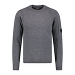 CP Company Arm Lens Knitted Sweatshirt Grey - Boinclo ltd