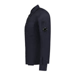 CP Company Chrome Lens Button-Up Overshirt Jacket Navy - Boinclo ltd