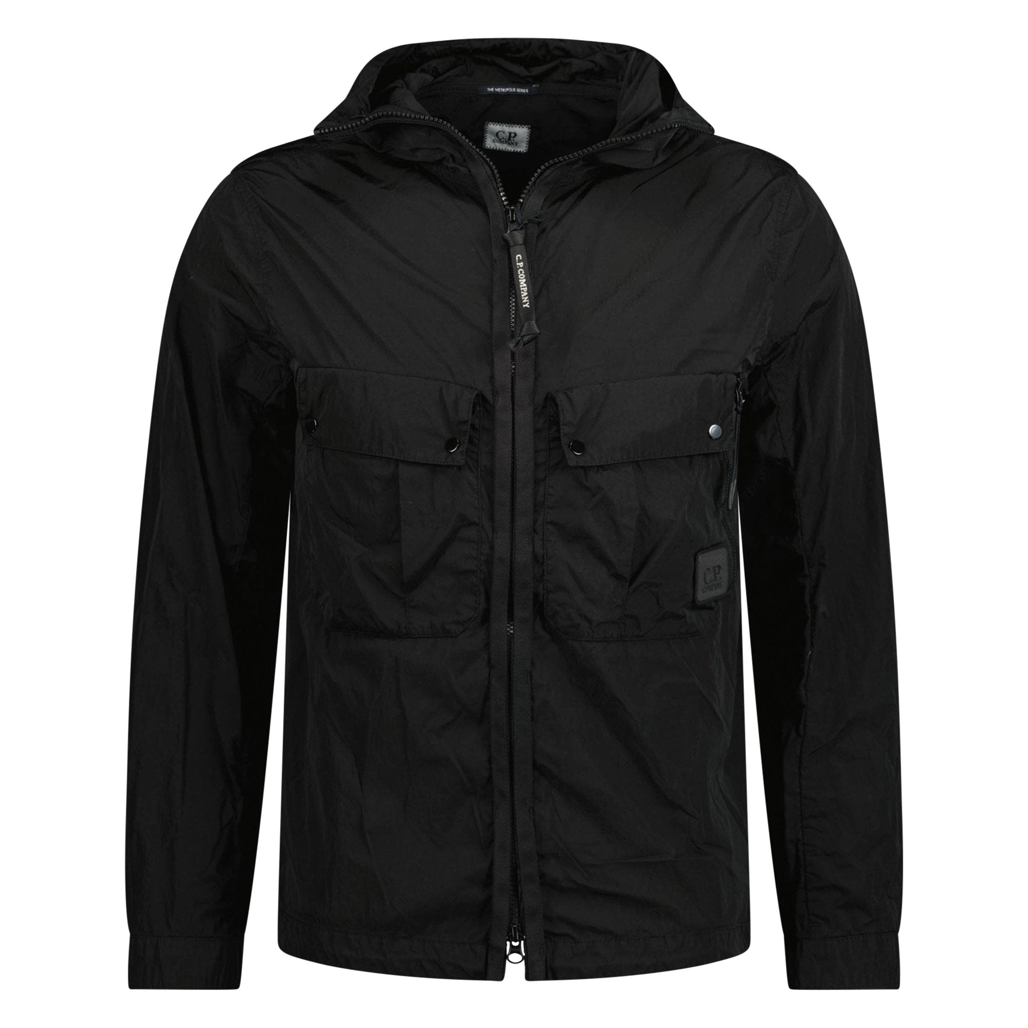 CP Company Chrome Overshirt Jacket Black - Boinclo ltd
