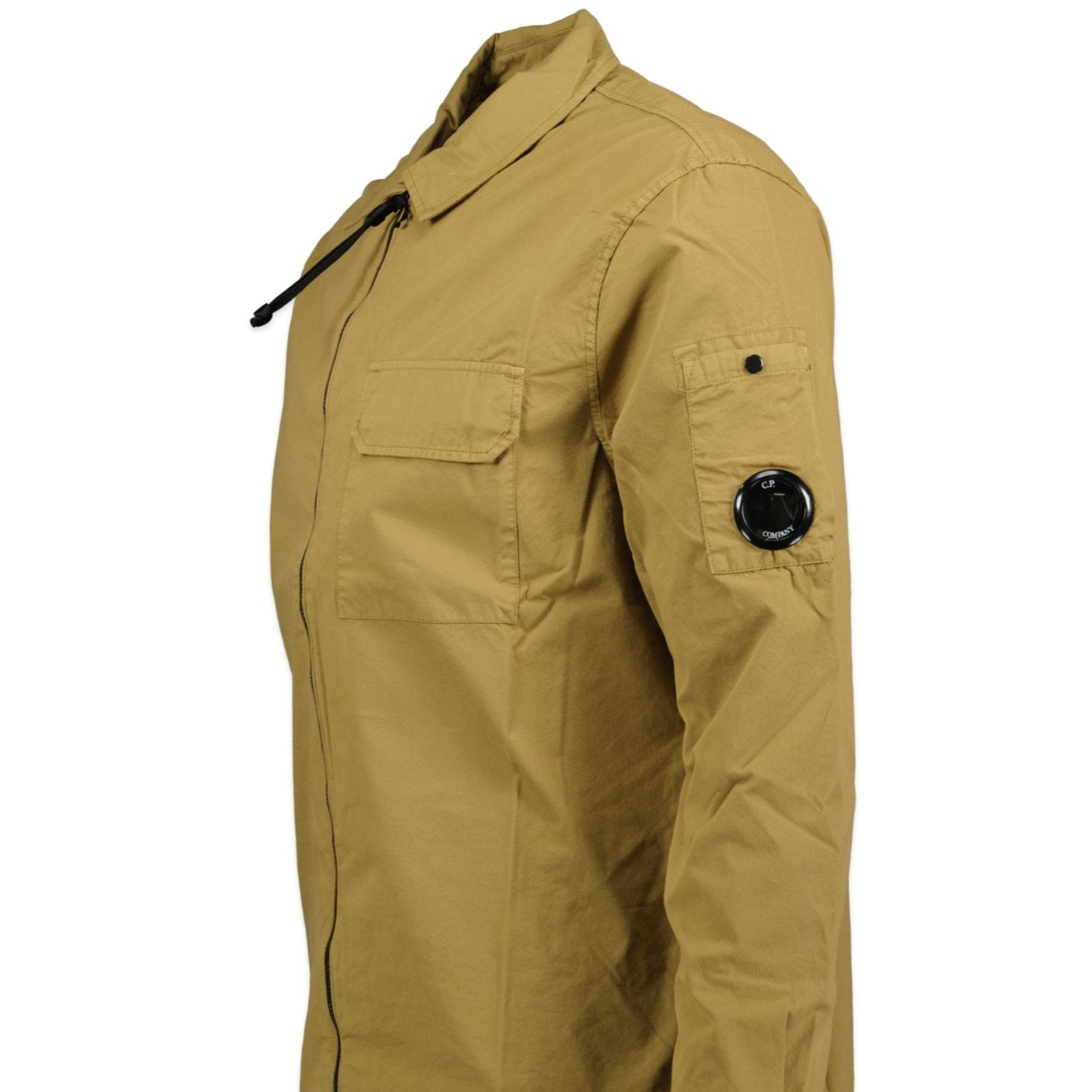 CP Company Cotton Lens Overshirt Jacket Sand - Boinclo ltd