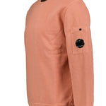 CP Company Garment Dyed Arm Lens Sweatshirt Coral - Boinclo ltd