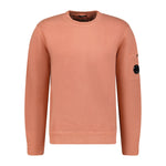 CP Company Garment Dyed Arm Lens Sweatshirt Coral - Boinclo ltd